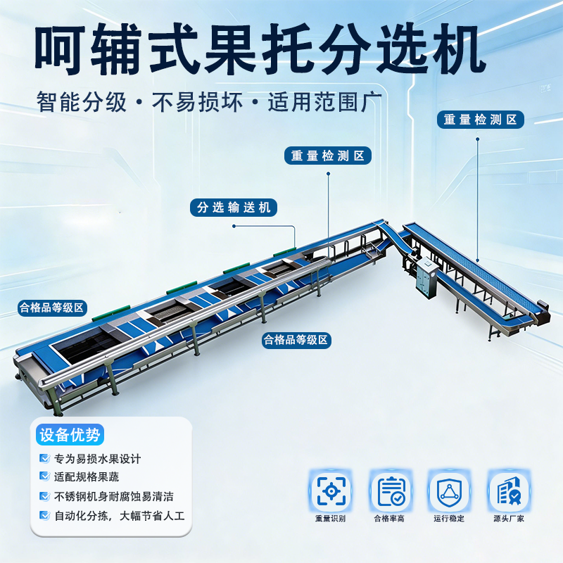 呵辐式果蔬重量糖度视觉分选机